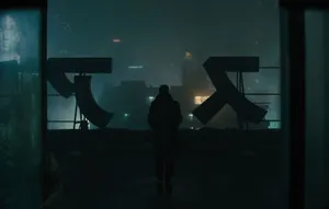 Blade Runner 2049 K In Rooftop Wallpaper