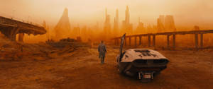 Blade Runner 2049 Officer K Roaming City Ruins Wallpaper