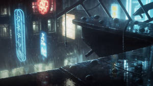 Blade Runner Black Out 2022 Building View Wallpaper