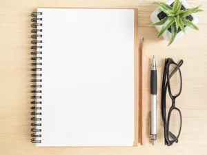Blank Page Spiral Bound Notebook Wallpaper