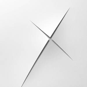 Blank White X Symbol Wallpaper