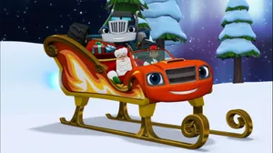 Blaze And The Monster Machines Sleigh Wallpaper