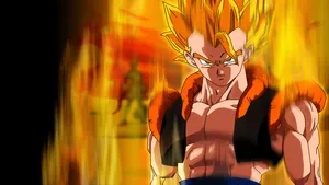 Blazing Fire Gogeta Wallpaper