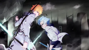 Bleach Ichigo And Toshiro Wallpaper