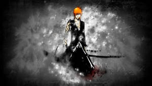 Bleach Ichigo Black Aesthetic Edit Wallpaper