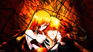 Bleach Ichigo With Orihime Wallpaper