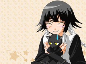 Bleach Soifon With Cat Wallpaper