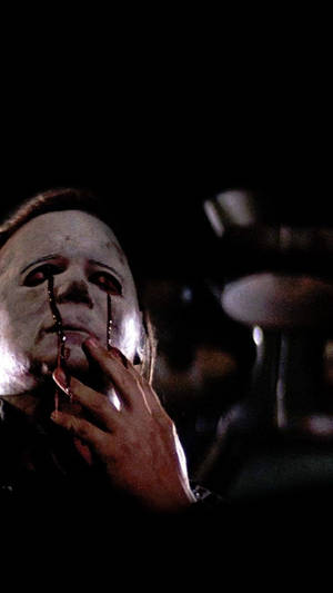 Bleeding Mask Michael Myers Iphone Wallpaper