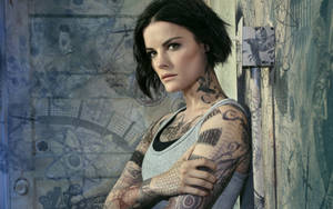 Blindspot Jamie Alexander With Her Body Clues Of Tattoos Wallpaper