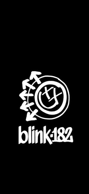 Blink182 Band Logo Black Background Wallpaper