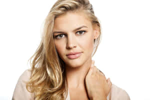 Blonde Model Headshot Wallpaper