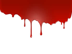 Blood Dripping On White Background Vector Wallpaper