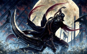 Bloodborne Hunter Moon Art Wallpaper