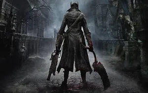 Bloodborne Hunter Ready To Fight Wallpaper