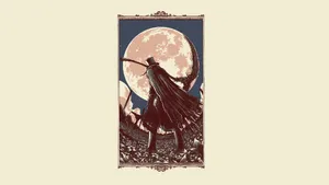 Bloodborne Hunter Vintage Art Wallpaper