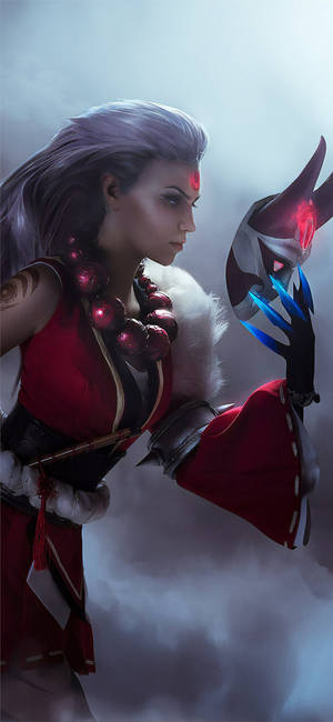 Bloodmoon Diana Lol Iphone Wallpaper