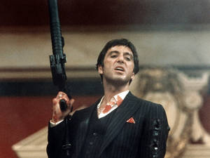 Bloody Al Pacino Scarface Wallpaper