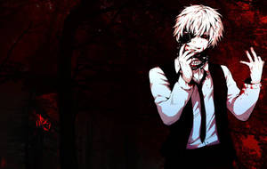 Bloody Kaneki Ken With Eyepatch Wallpaper