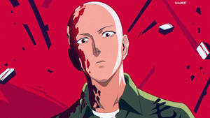 Bloody Saitama Anime Profile Wallpaper