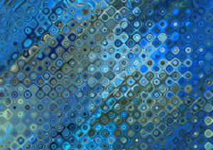 Blue 4k Glazed Glass Wallpaper