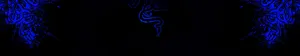 Blue Abstract Snakes Three Screen Wallpaper