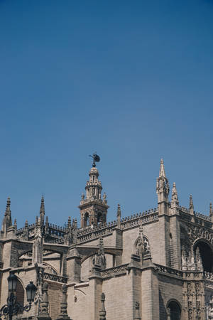 Blue Aesthetic Cathedral De Sevilla Wallpaper
