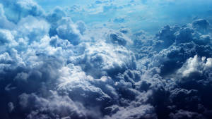 Blue Aesthetic Cloud Desktop Wallpaper