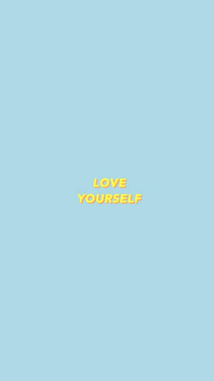 Blue Aesthetic Love Yourself