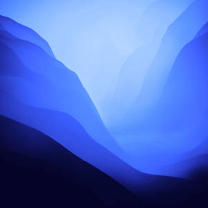 Blue Aesthetic Mountains Macos Monterey Wallpaper