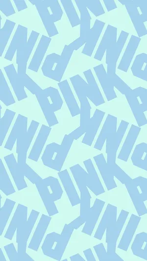 Blue Aesthetic Pink Nation Typography Art Wallpaper
