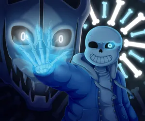Blue Aesthetic Sans Art Ultra Hd Wallpaper