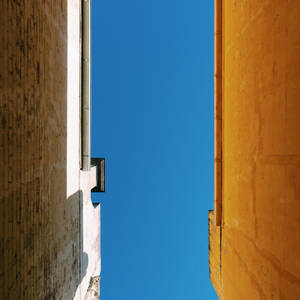 Blue Aesthetic Sky Between Buildings