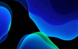 Blue Amoled Abstract Art Wallpaper