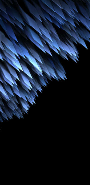 Blue Amoled Arrows In Black Wallpaper