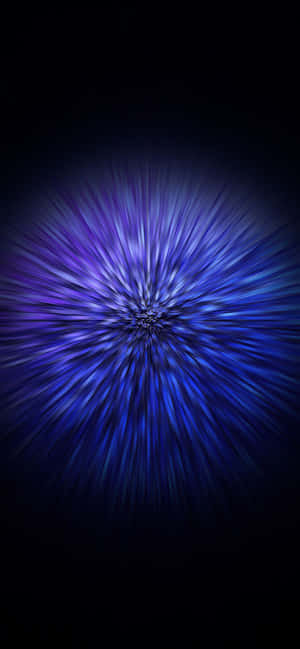 Blue Amoled Explosion In Black Wallpaper