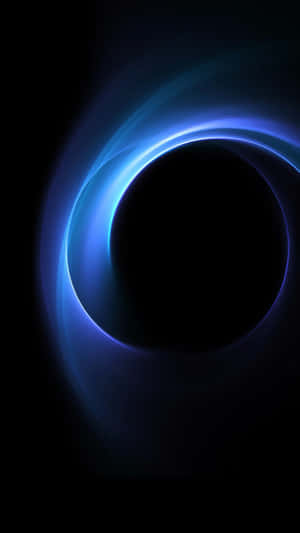 Blue Amoled Light On Dark Wallpaper