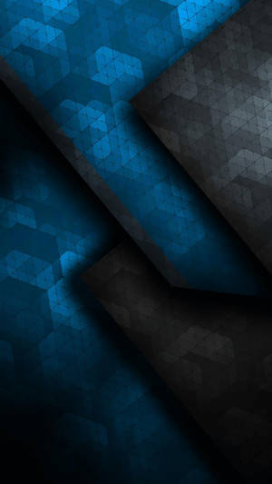 Blue And Black Geometric Samsung Galaxy S4 Wallpaper