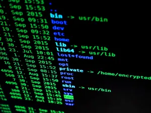 Blue And Green Terminal Codes Wallpaper