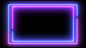 Blue And Pink Aesthetic Neon Square Frame Wallpaper