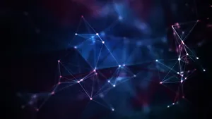 Blue And Pink Geometric Lines Backgrounds Wallpaper