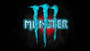 Blue And Red Monster Energy Logo Wallpaper