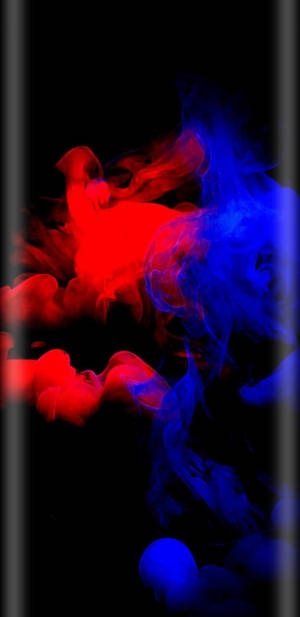 Blue And Red Smoke On Samsung Full Hd Wallpaper