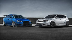 Blue And Silver Jdm Cars Wallpaper