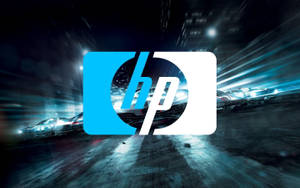 Blue And White Hp Laptop Logo Wallpaper
