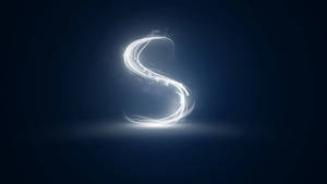 Blue And White Letter S Wallpaper