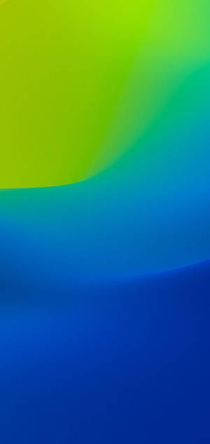 Blue And Yellow Green Backdrop Ios 12 Wallpaper