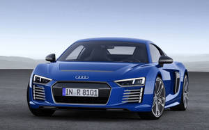 Blue Audi R8 Coupe Wallpaper