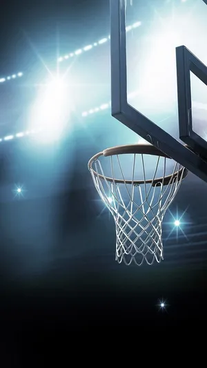 Blue Basketball Ring Wallpaper