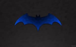 Blue Batman Logo Wallpaper