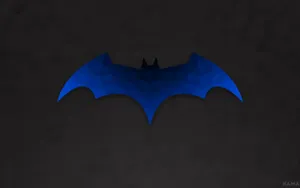 Blue Batman Logo Wallpaper